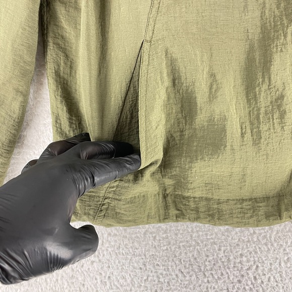 J. Jill Jacket Womens Size XL Green Full Zip‎ Long Sleeve Light Weight Mock Neck - Picture 7 of 16